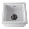 15in Undermount Fireclay Kitchen Sink in White