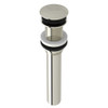 Non Slotted Touch Seal Dome Drain with 6-in Tailpiece in Polished Nickel