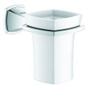 40626000 Grandera Holder with Ceramic Tumbler in Chrome