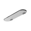 0218T-18/PC 18in Tempered Shelf in Polished Chrome
