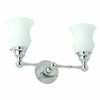 2 Light Up Lighting Vanity Light in Satin Nickel