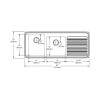 54" x 22" x 10" 18 Gauge Stainless Steel Offset Double Bowl Drop-in Sink with Left Drainboard and 3 Faucet Holes in Lustrous Satin