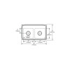 29" x 18" x 7-5/8" 18 Gauge Stainless Steel Equal Double Bowl Drop-in Kitchen Sink with 4 Faucet Holes in Lustrous Satin