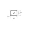 19" x 18" x 7-1/8" 20 Gauge Stainless Steel Single Bowl Drop-in Kitchen Sink with 1 Faucet Hole in Brushed Satin