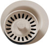 Polymer Disposal Flange with Removable Basket Strainer and Rubber Stopper in Putty