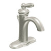 6600BN Single Handle Single Hole Bathroom Faucet in Brushed Nickel