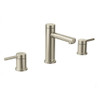 T6193BN Double Handle Widespread Bathroom Faucet in Brushed Nickel