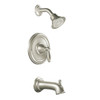 T2153BN Bath and Shower Faucet with Posi-Temp Pressure Balanced Trim in Brushed Nickel