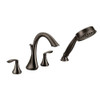 T944ORB Deck Mounted Tub Filler with Hand Shower in Oil Rubbed Bronze