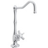 Column Spout Filter Faucet With Mini Five Spoke Handle In Polished Chrome