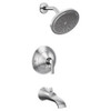 Tub and Shower Trim Package with 2.5 GPM Single Function Shower Head in Chrome