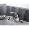 520-SSPPU-DST Single Handle Centerset Lavatory Faucet in Brilliance Stainless