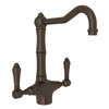 Rohl A1679LMTCB-2 Italian Kitchen Acqui Kitchen Faucet With Double-Lever Handle