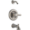 Single Function Bath and Shower Trim in Brilliance Stainless