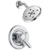 T17238-H2O Dual Function Pressure Balanced Shower Trim with H2Okinetic and Integrated Volumn Control Less Rough-in in Polished Chrome
