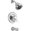 Dual Function Pressure Balanced Bath and Shower Trim Head Less Rough-in in Polished Chrome
