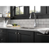 Single Handle Pull-Down Kitchen Faucet with Touch2O Technology and ShieldSpray in Chrome Finish