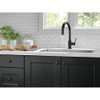 9159-BL-DST Single Handle Pull-Down Kitchen Faucet in Matte Black Finish