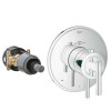 Timeless Dual Function Thermostatic Trim with Control Module in Chrome