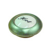 Threaded Screw Cover Cap With White Porcelain Insert And Hot Script In Satin Nickel