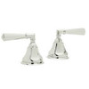 1/2" Pair of Hot and Cold Sidevalves with Metal Lever in Polished Nickel