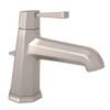 Single Hole, Single Lever Lavatory Faucet with Lever Handle in Satin Nickel