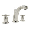 U.3861X-PN-2 High Neck Widespread Lavatory Faucet with Cross Handle in Polished Nickel