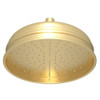 8" Bordano Rain Anti-Cal Showerhead in Satin Unlacquered Brass