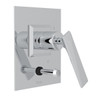 Pressure Balance Trim with Metal Lever and Diverter in Polished Chrome