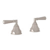 Rohl A7922LMSTN 3/4-in Hot and Cold Sidevalves Set with Metal Lever in Satin Nickel