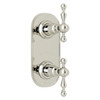 1/2" Thermostatic/Diverter Control Trim with Ornate Metal Lever in Polished Nickel