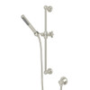 Single-Function Handshower Set with Five Spoke Handle in Polished Nickel