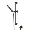 Single-Function Handshower Set with Five Spoke Handle in Tuscan Brass
