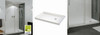 60in x 36in Rectangular Acrylic Shower Base with Square Right Hand Drain, in White
