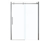56.5 to 59in x 78.75in Frameless Slider Alcove Shower Door with Clear Glass, in Chrome