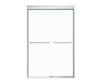 134563-900-084-000 43 to 47in x 71in Semi-frameless Slider Alcove Shower Door with Clear Glass, in Chrome