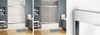 134561-900-084-000 55 to 59in x 57in Semi-frameless Slider Tub Door with Clear Glass, in Chrome