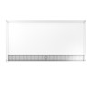 Sollus ProTrench 60in Compression-Molded Solid Surface Roll-In Shower Base with Trench Drain, in White