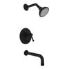 Pressure Balance Shower Package with Campo Lever in Matte Black