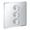 29127000 Grohtherm SmartControl Triple Volume Control Trim in StarLight Chrome