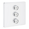 29158LS0 Grohtherm SmartControl Triple Volume Control Trim in Moon White