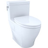 1.28 GPF One-Piece Elongated Toilet Bowl in Cotton