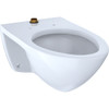 Commercial Wall-Hung Elongated Ultra-High Efficiency Toilet Bowl with CeFiONtect ceramic glaze in Cotton