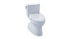 1.0 GPF Two-Piece Elongated Toilet with Single Flush and Washlet+ S300e Washlet in Cotton