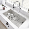 Blanco Quatrus 518172 20.5-In X 37.5-In Single-Basin Stainless Steel Undermount Residential Kitchen Sink in Satin