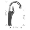 Kitchen Faucet With Pull-Down Spray 1.5 gpm in Anthracite/Stainless