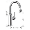 Pull Down Bar Faucet 1.5 gpm in Chrome