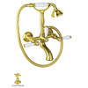 A1401XMIB Wall Mount Exposed Tub Filler Faucet in Inca Brass