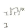 U.3745L-PN Roman Tub Faucet in Polished Nickel