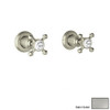 Pair of 1/2in Concealed Wall Valves in Satin Nickel